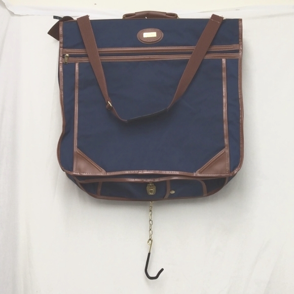 Jaguar Bags Vintage Jaguar Blue Brown With Gold Accessories Garment